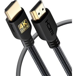 PowerBear 4K HDMI Cable 3 ft High Speed Cables, Braided Nylon & Gold Connectors